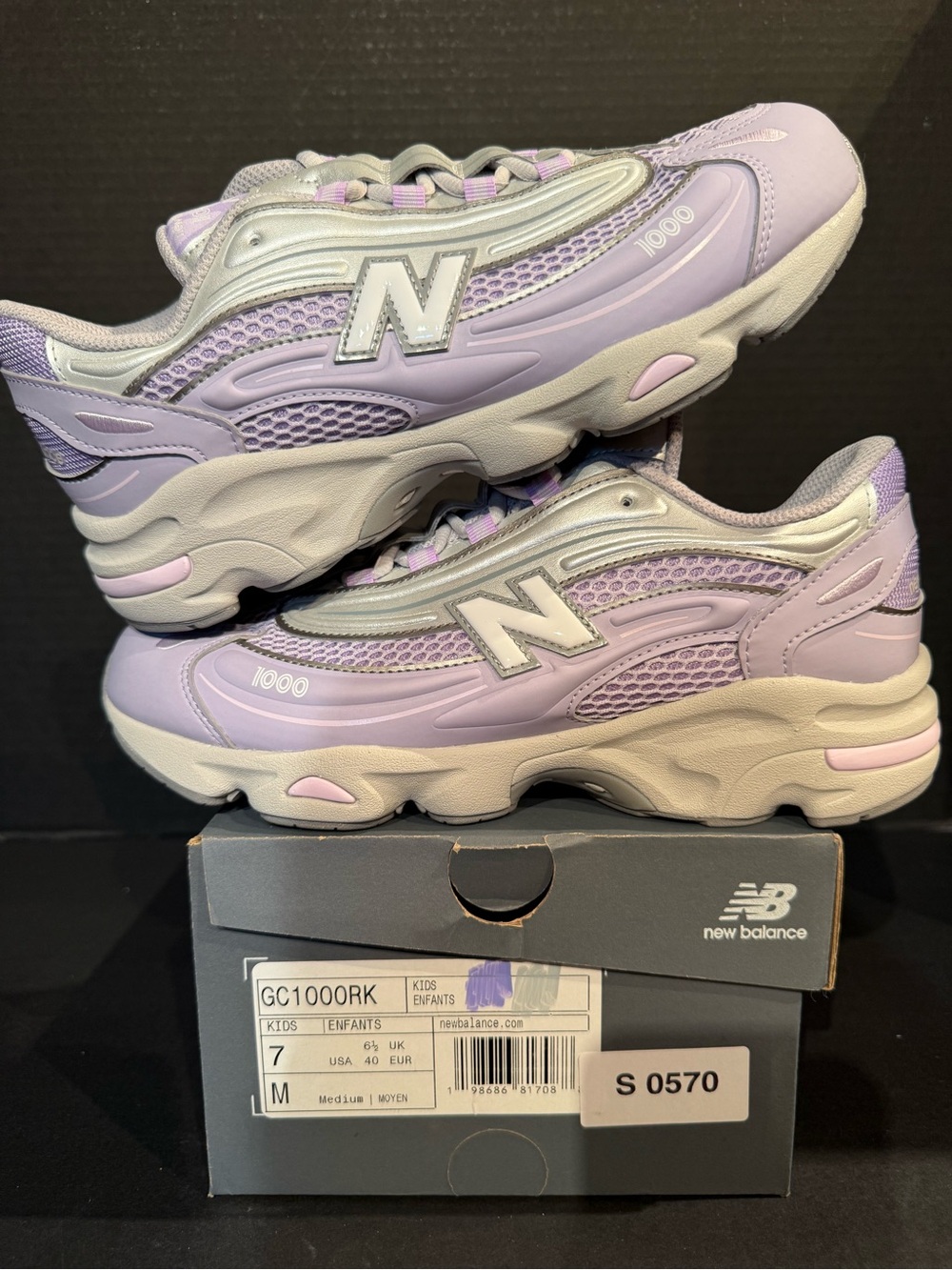 New Balance 1000 Lavender/Gray Women's Running Sneakers 8.5W